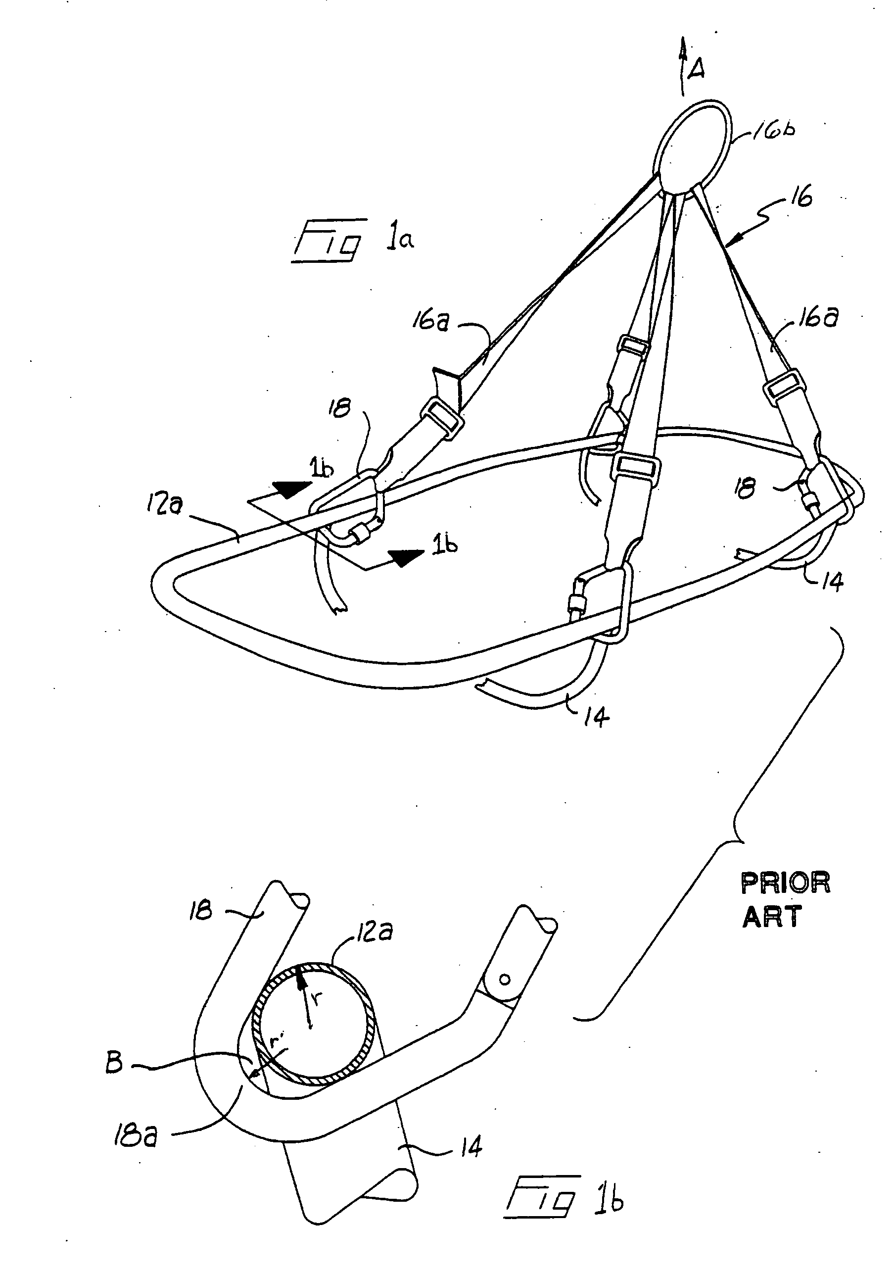 Carabiner attachment bracket for a basket rescue stretcher