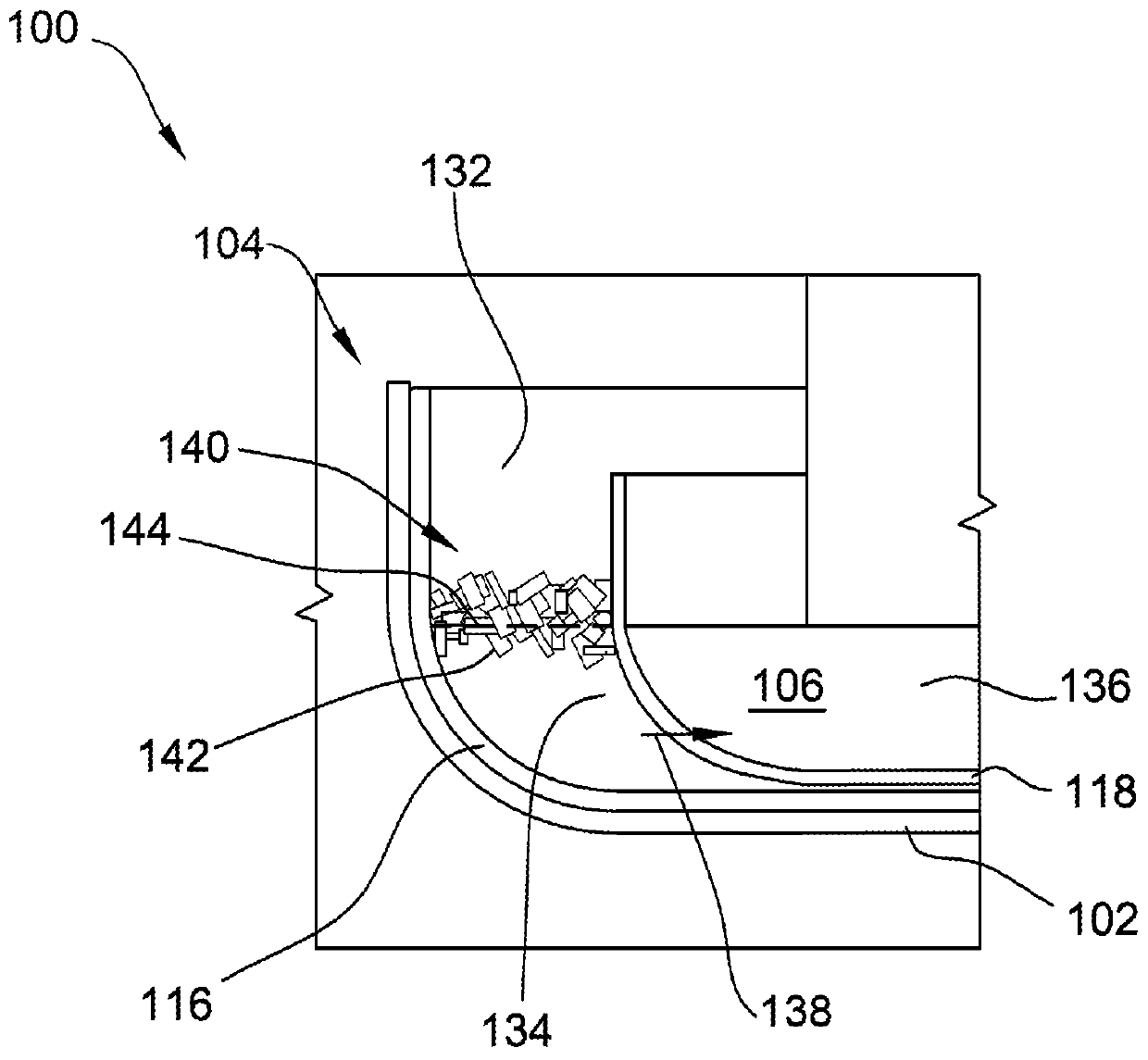 Crystal pulling system and method including crucible and barrier