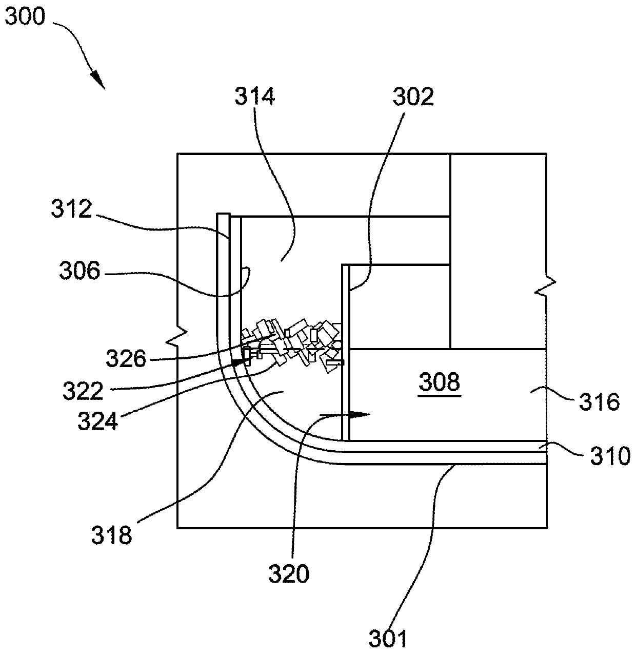 Crystal pulling system and method including crucible and barrier