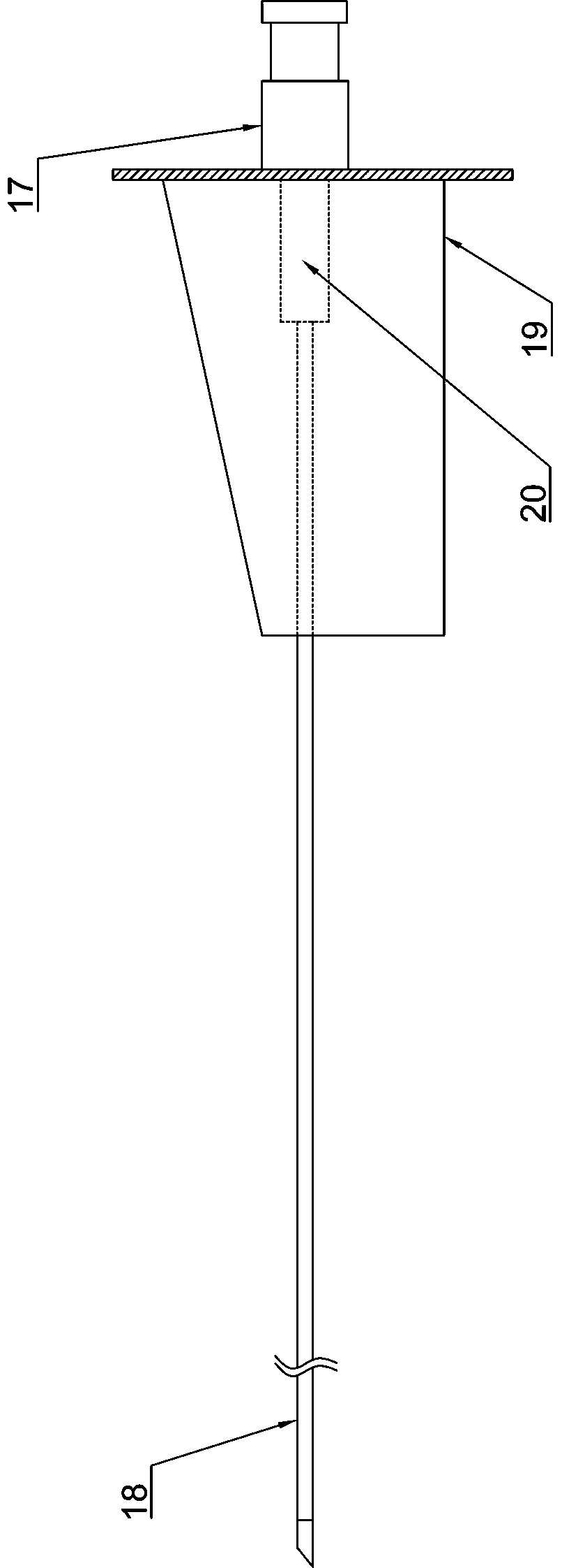 Artery puncture needle