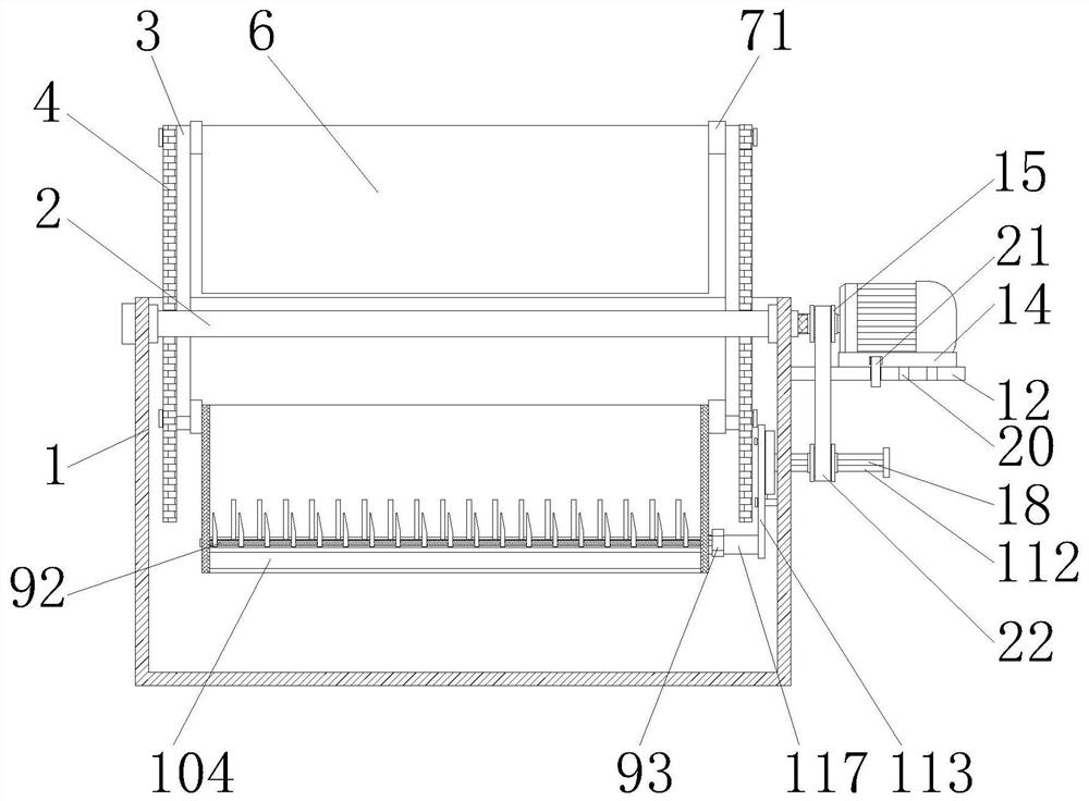 Convenient-to-use wall brick soaking device for energy-saving and environment-friendly building decoration