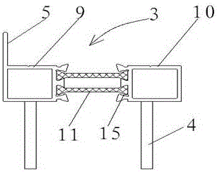 Assembled building door/window installation structure