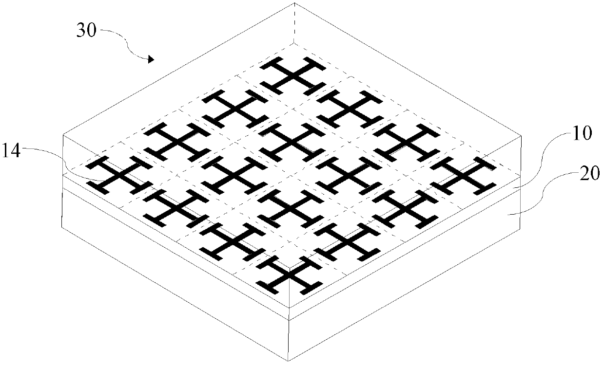 Manufacturing method for metamaterial board, metamaterial antenna housing and manufacturing method for metamaterial antenna housing