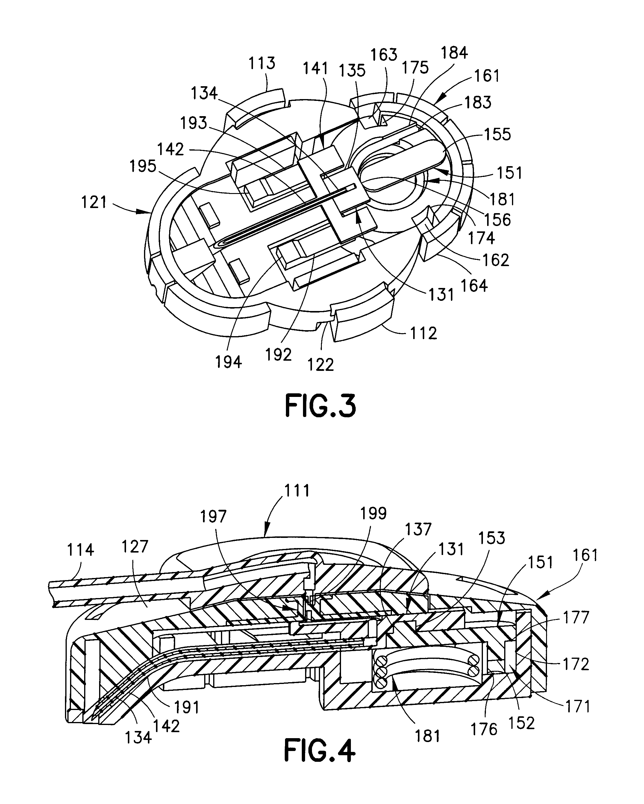 Compact spring inserter for drug deliver infusion set