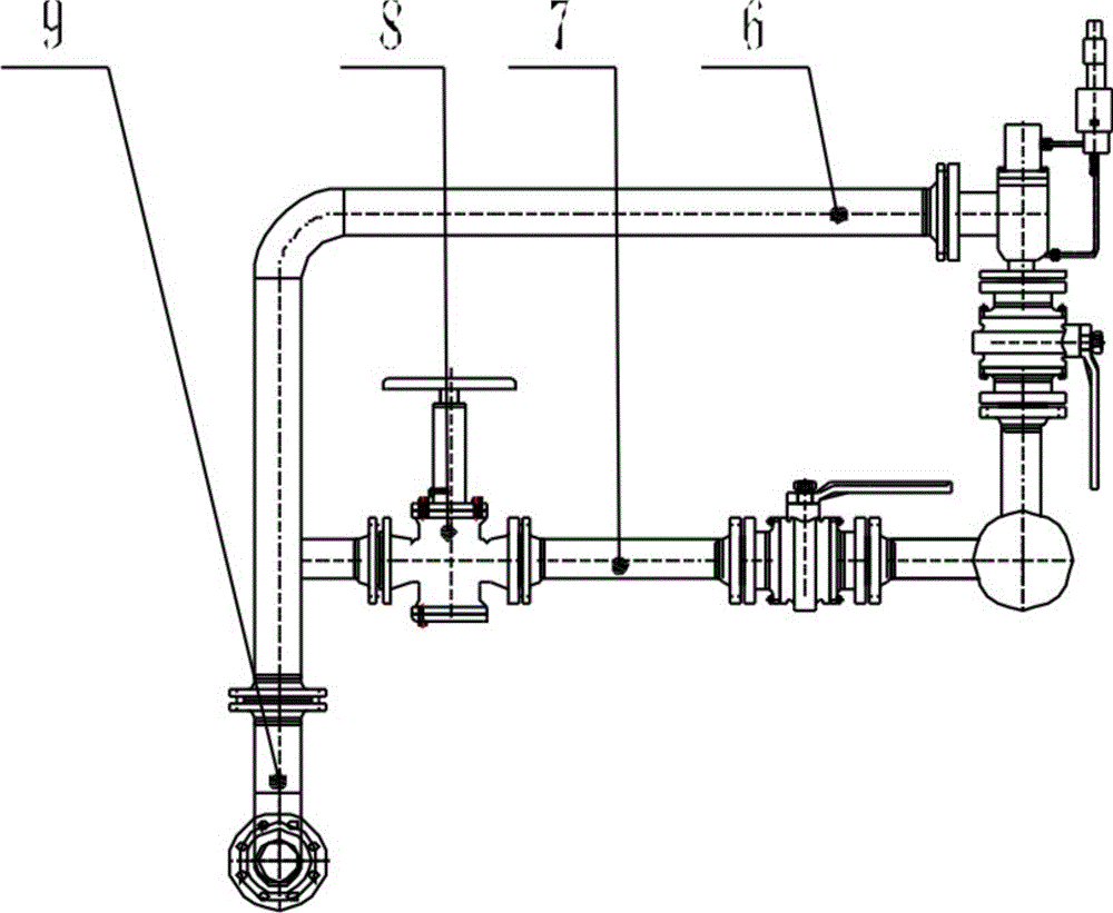 Fuel gas pressure regulating device of urban gate station