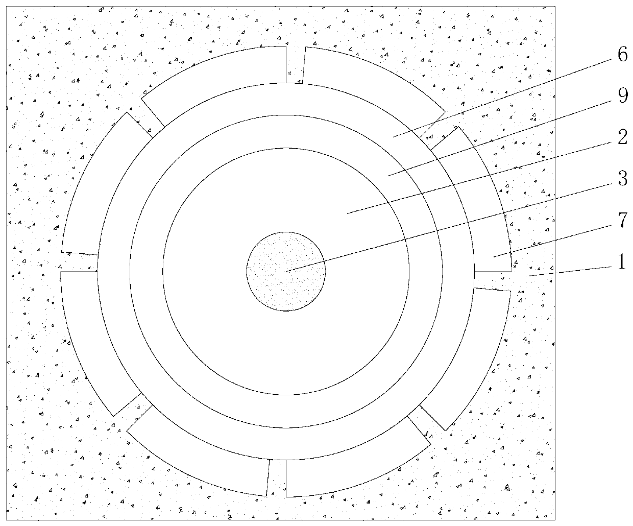 Inverted model structure of marine adjustable pitch propeller oil cylinder