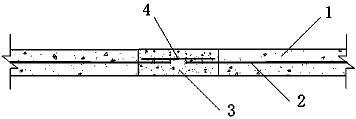 Ultra-high performance concrete slab joint connection structure and its construction method