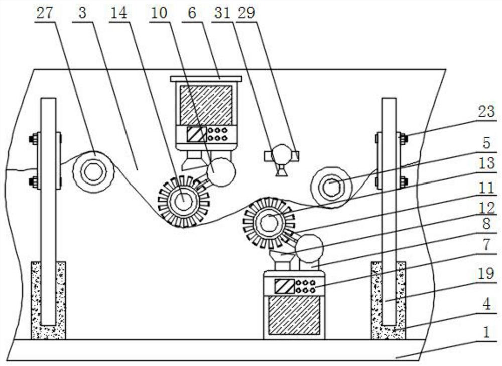 Textile operation equipment with thread layer carding structure