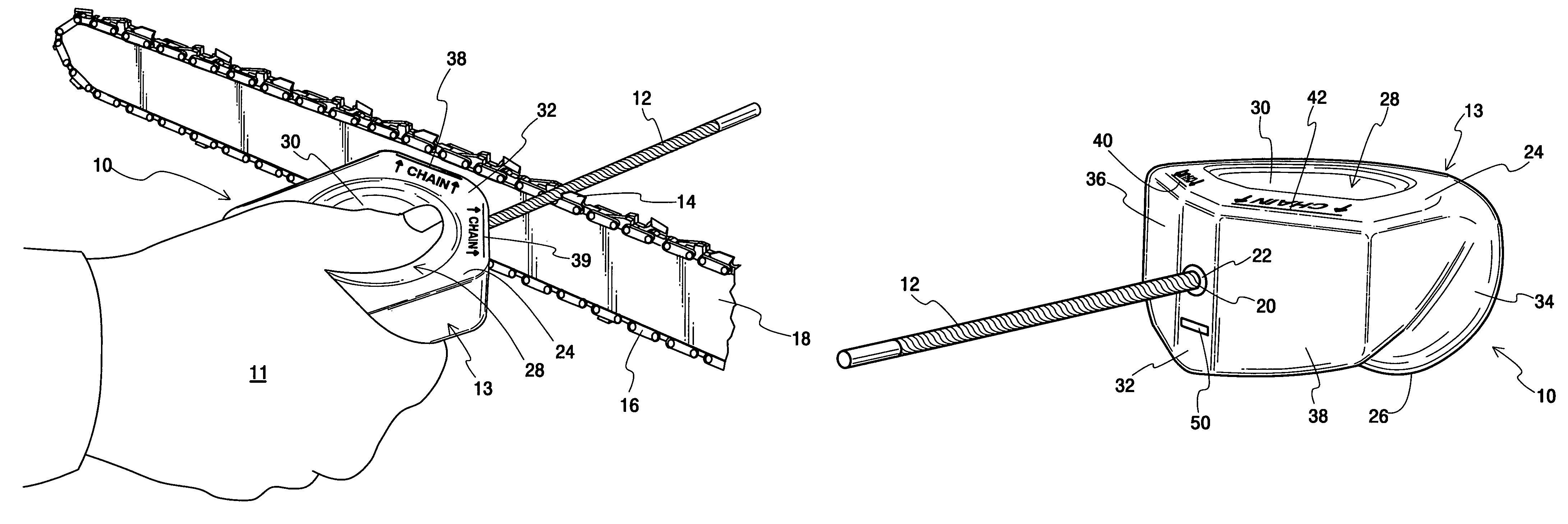 Ergonomic handle for a hand-held tool