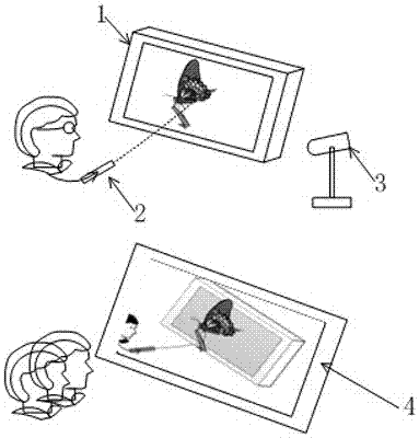 Virtual reality display system fusing VR (Virtual Reality) with AR (Augmented Reality) and implementation method thereof