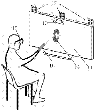 Virtual reality display system fusing VR (Virtual Reality) with AR (Augmented Reality) and implementation method thereof