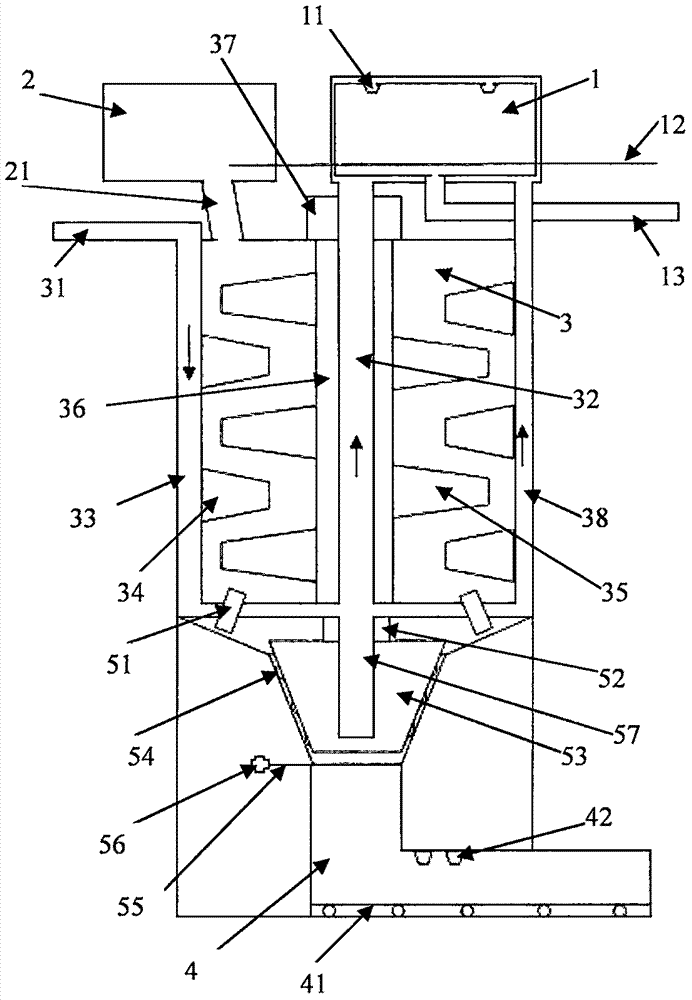 Low-energy-consumption hot ore crushing device