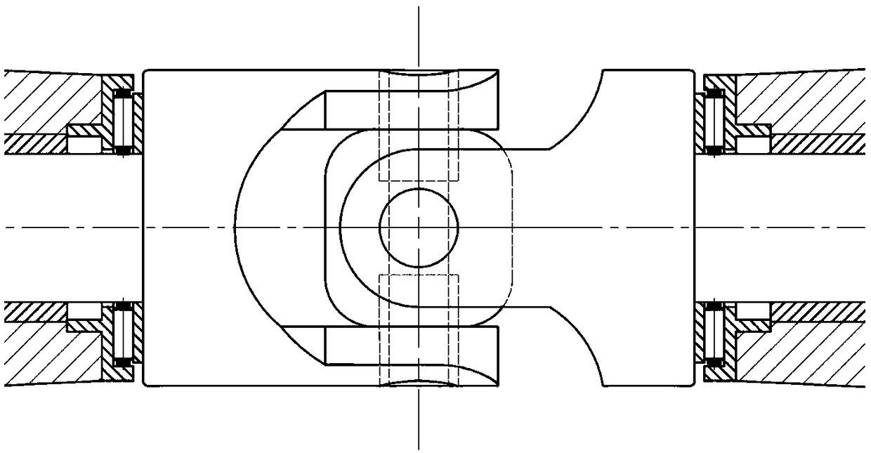 Hooke hinge mechanism with rolling kinematic pair