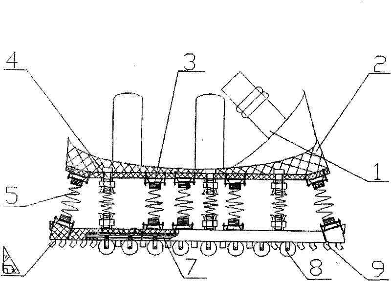 External-tying universal type roller-skating elastic device