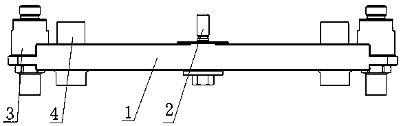 Power centralized EMU train water supply connection plate