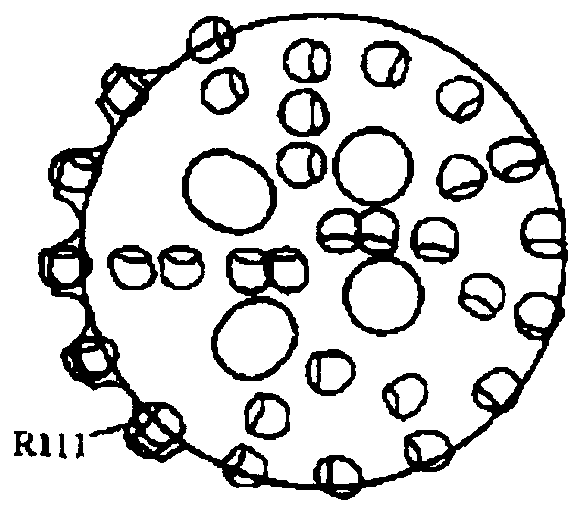 Eccentric split type PDC bit