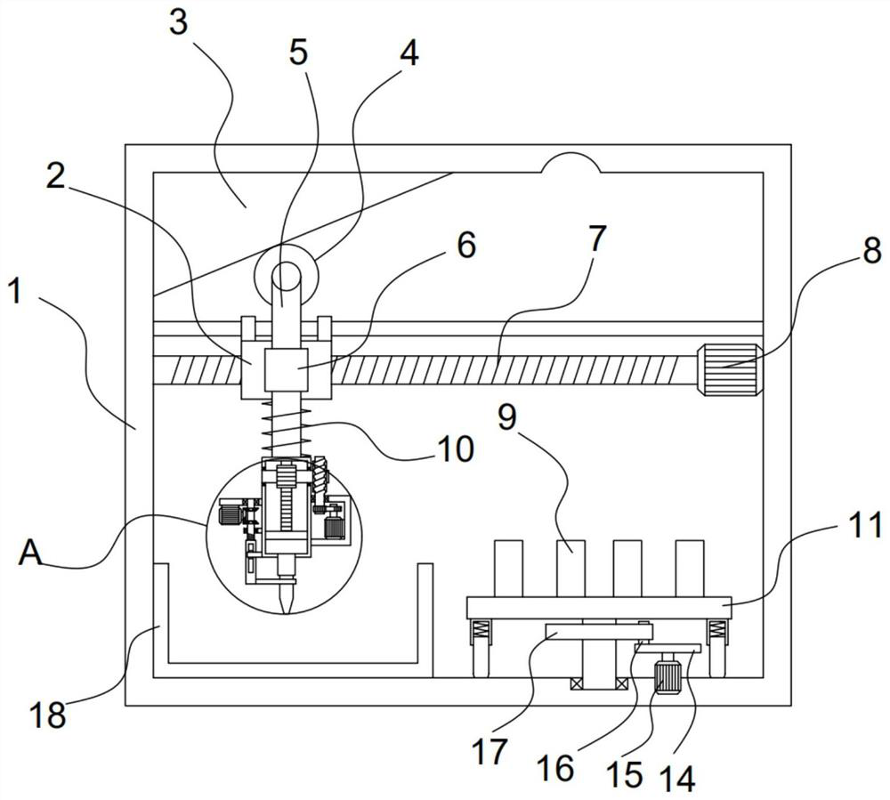 A medical clinical microorganism detection sampling device