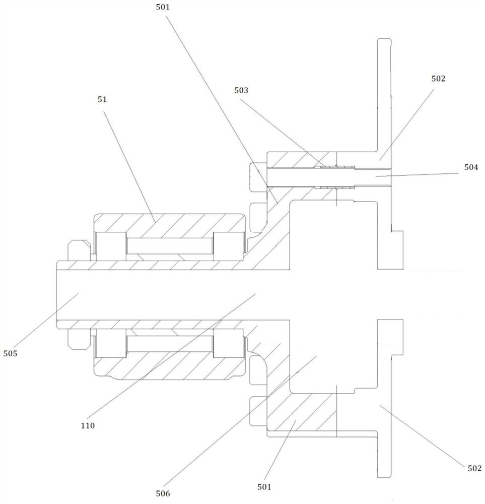 Rear bottom fork assembly of swing car and swing car thereof