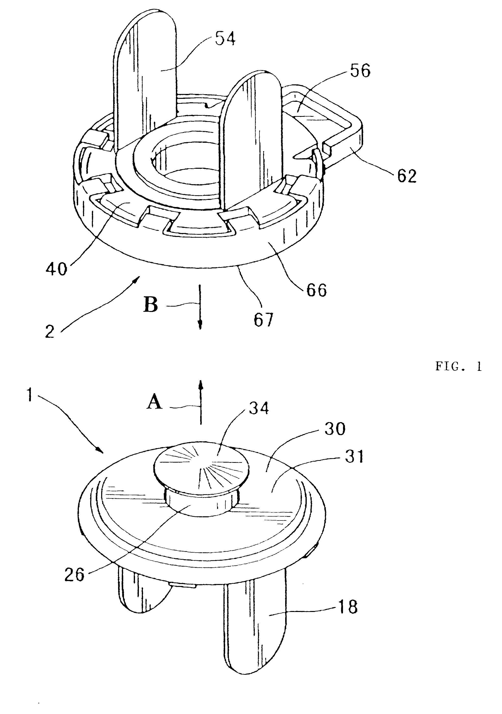 Magnetic fixing unit