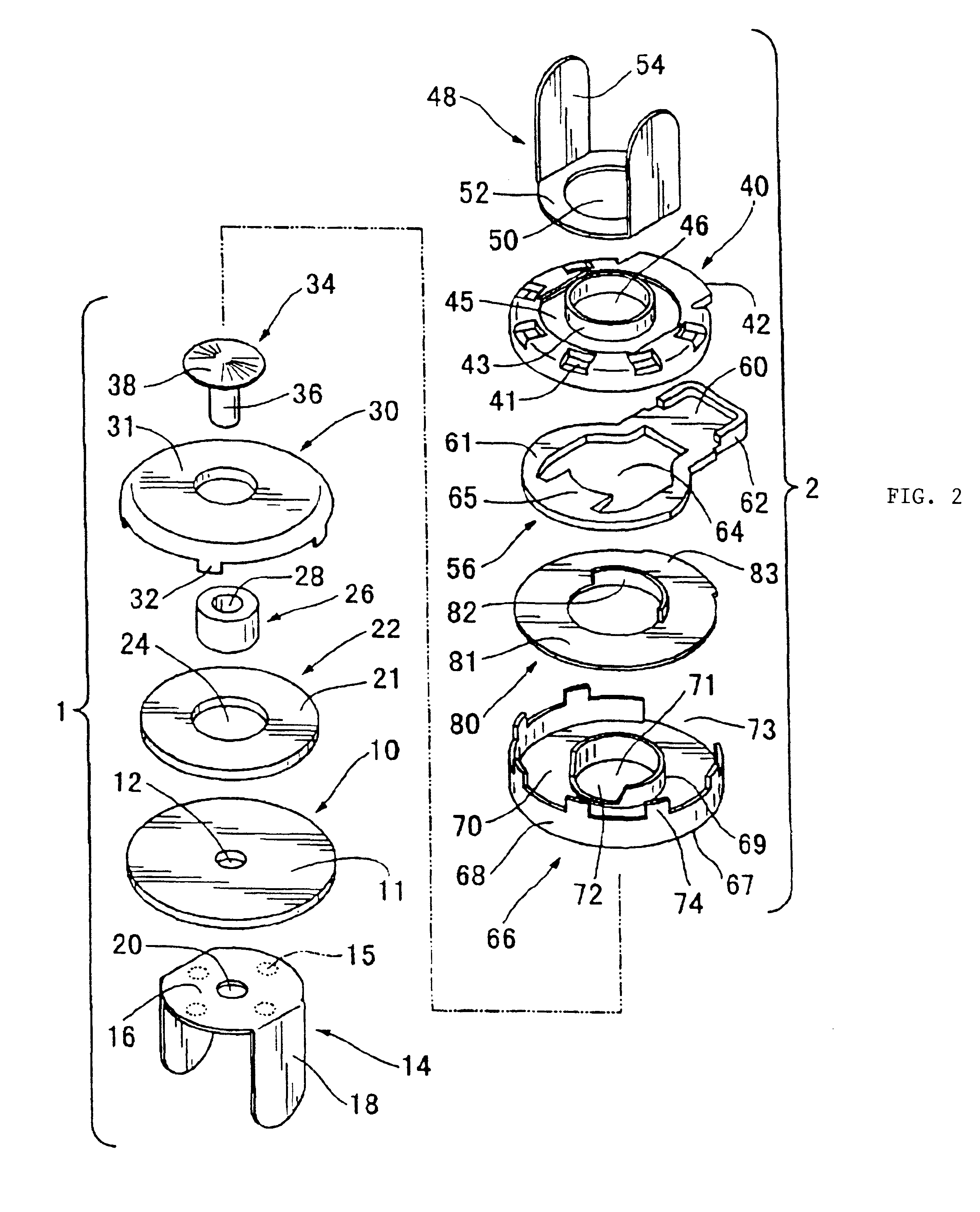 Magnetic fixing unit