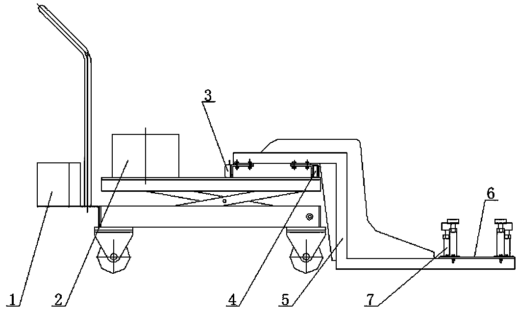 Locomotive unit brake demounting, mounting and transferring mechanism