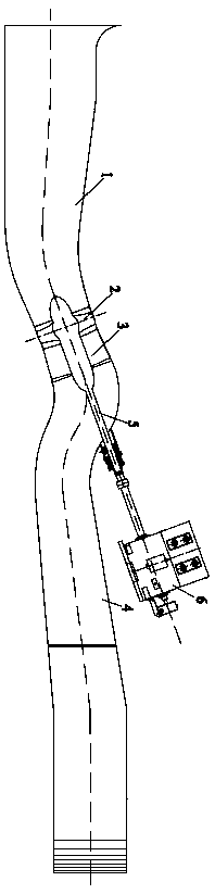 Method for deviation rectifying and vortex eliminating of water outlet flow channel of low lift pump station and application of method