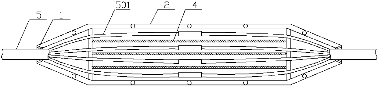 Underground wiring device of 0.4 KV (kilovolt) power cable