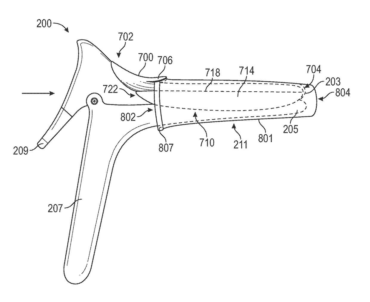 Applicator for a speculum accessory sleeve and use thereof