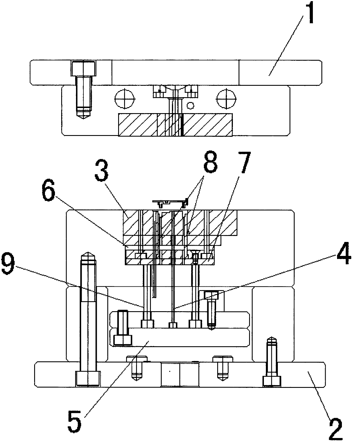 Mold insert motion structure