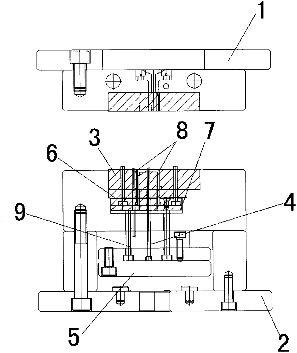 Mold insert motion structure