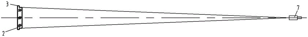 Large view field off-axis three-reflector system and adjusting method