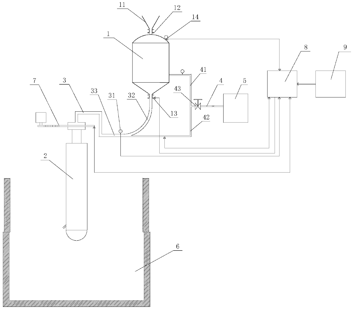 Automatic blowing and spraying device for ferrovanadium refining