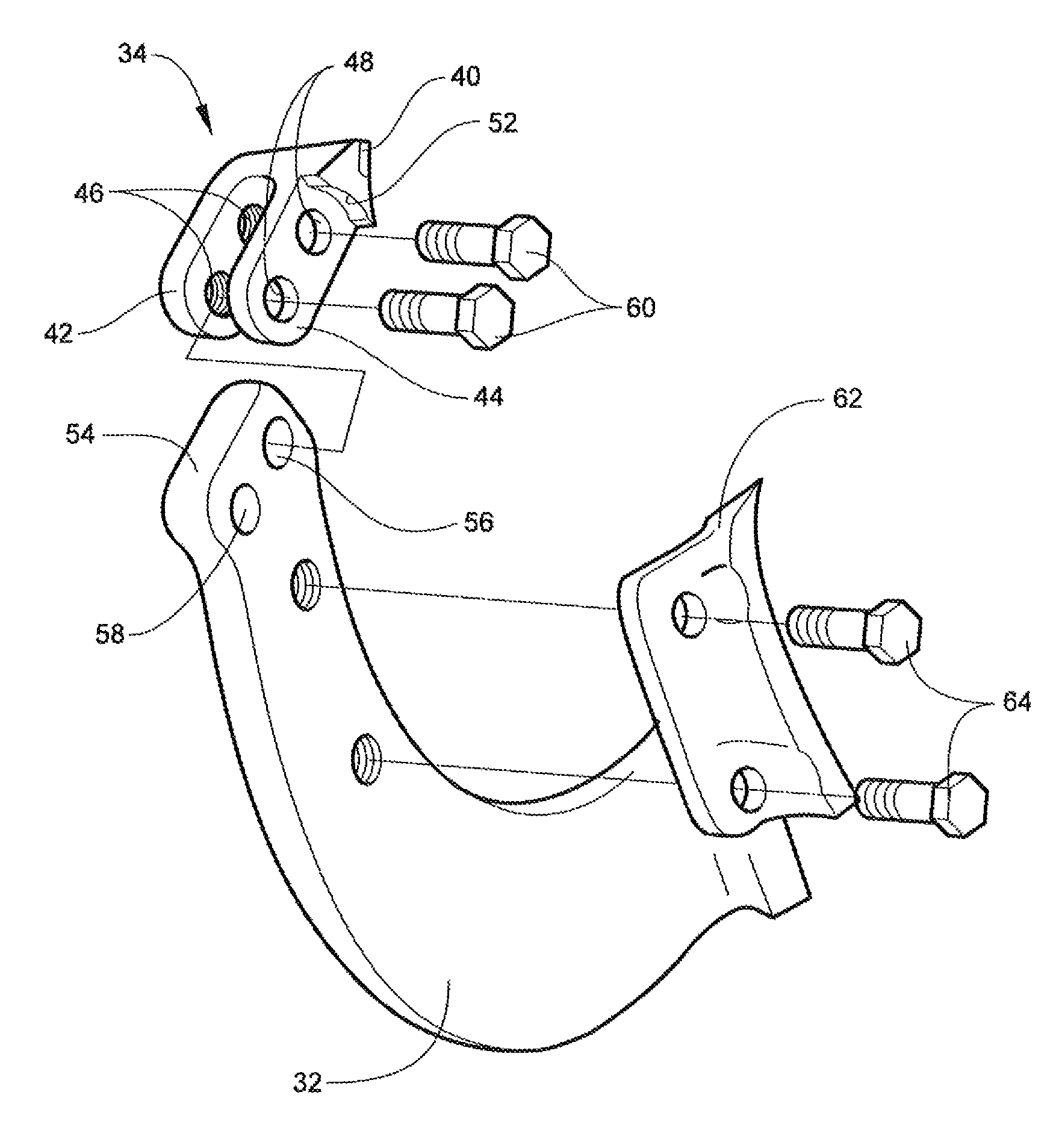 Log debarking tool and tool tip