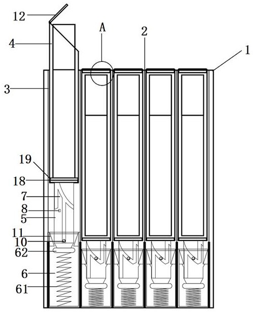 Independent bin type cigarette box shape