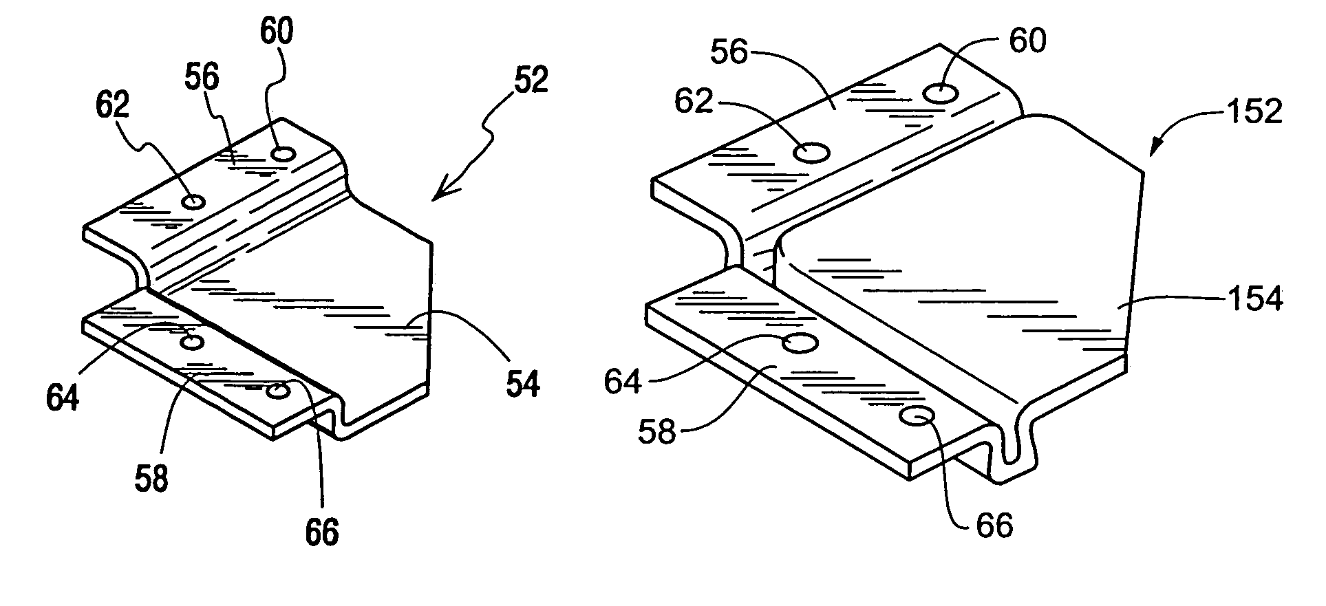 Bracket for open bottom type cabinet