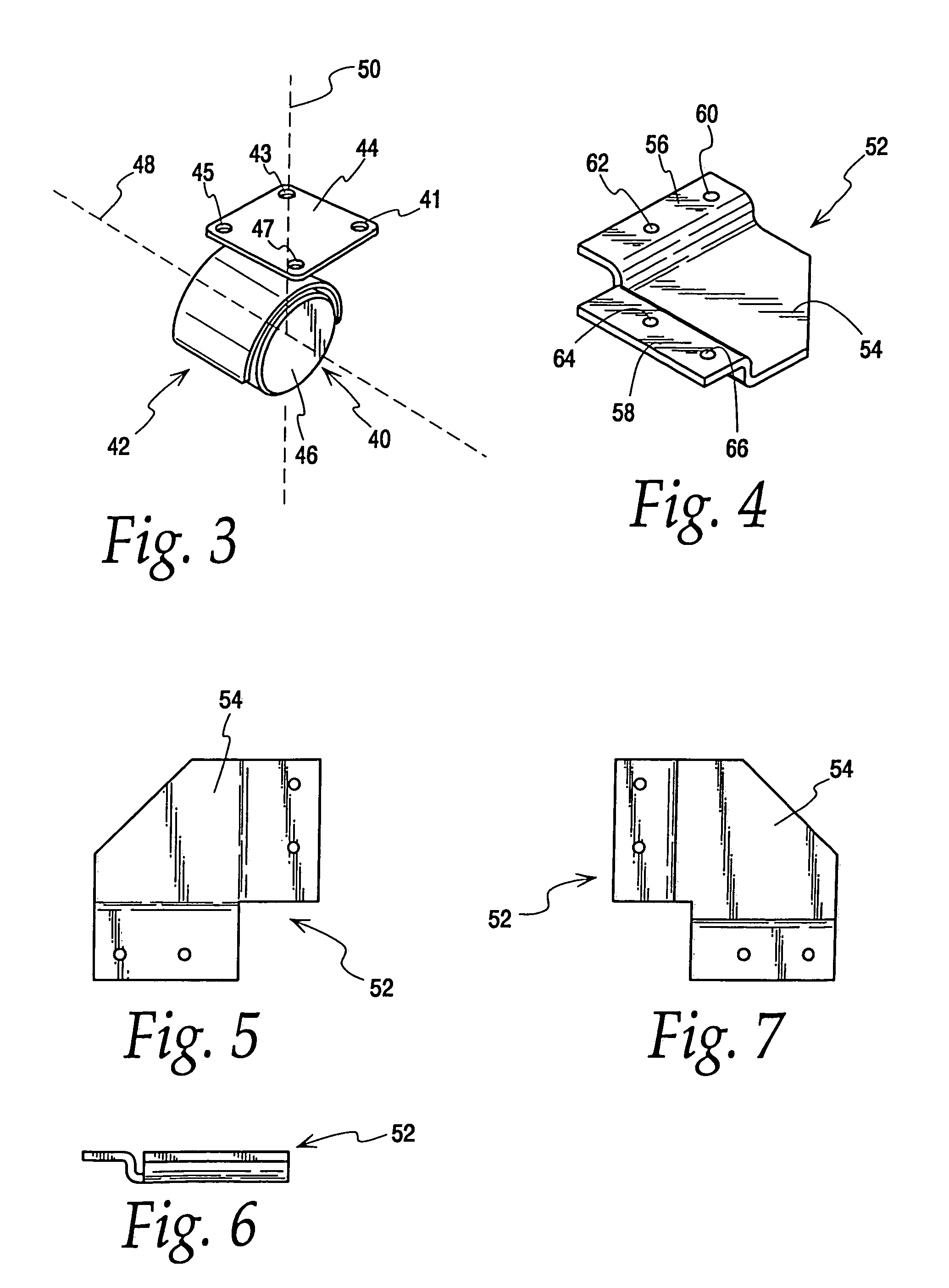 Bracket for open bottom type cabinet