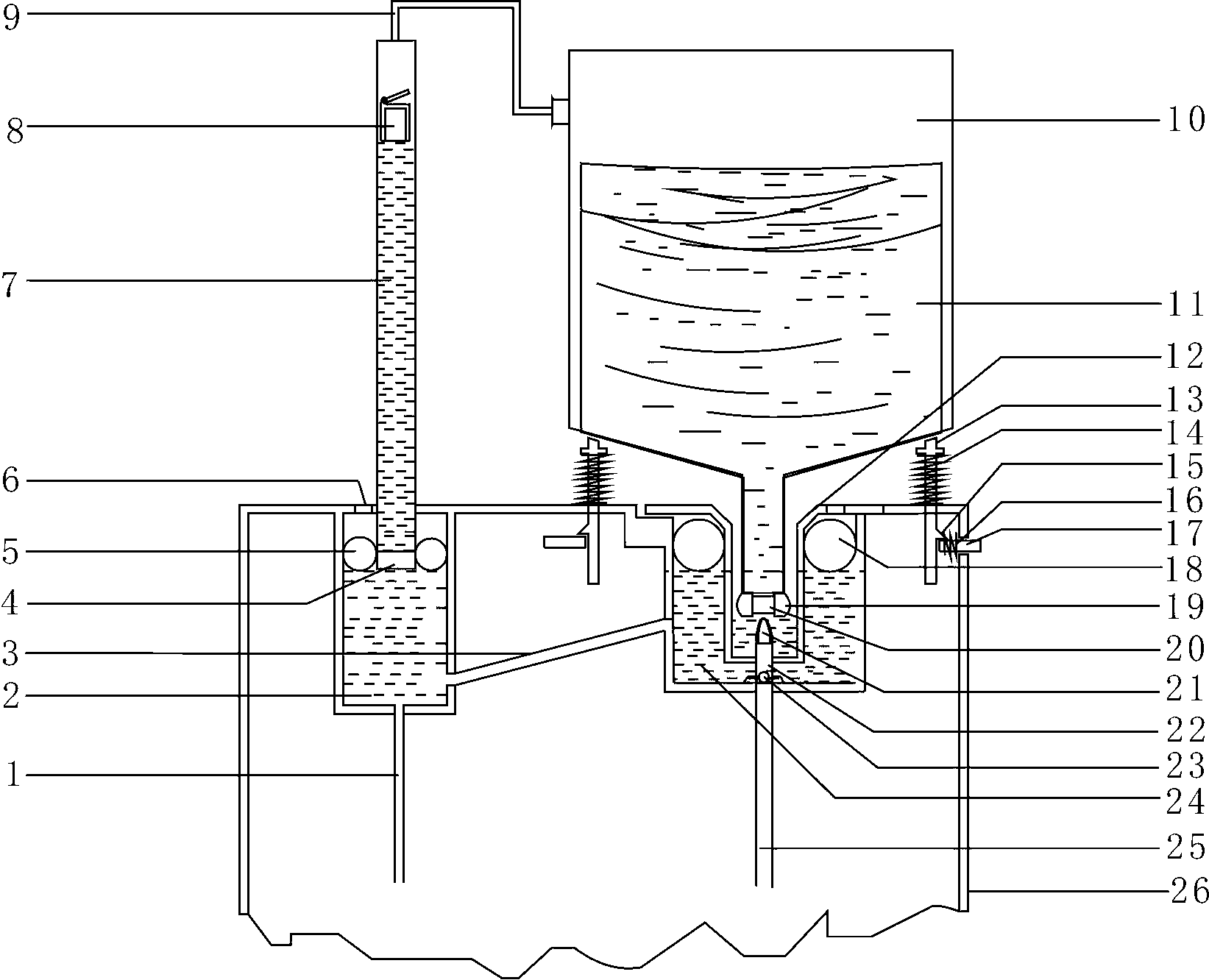 Water supplying system of water dispenser