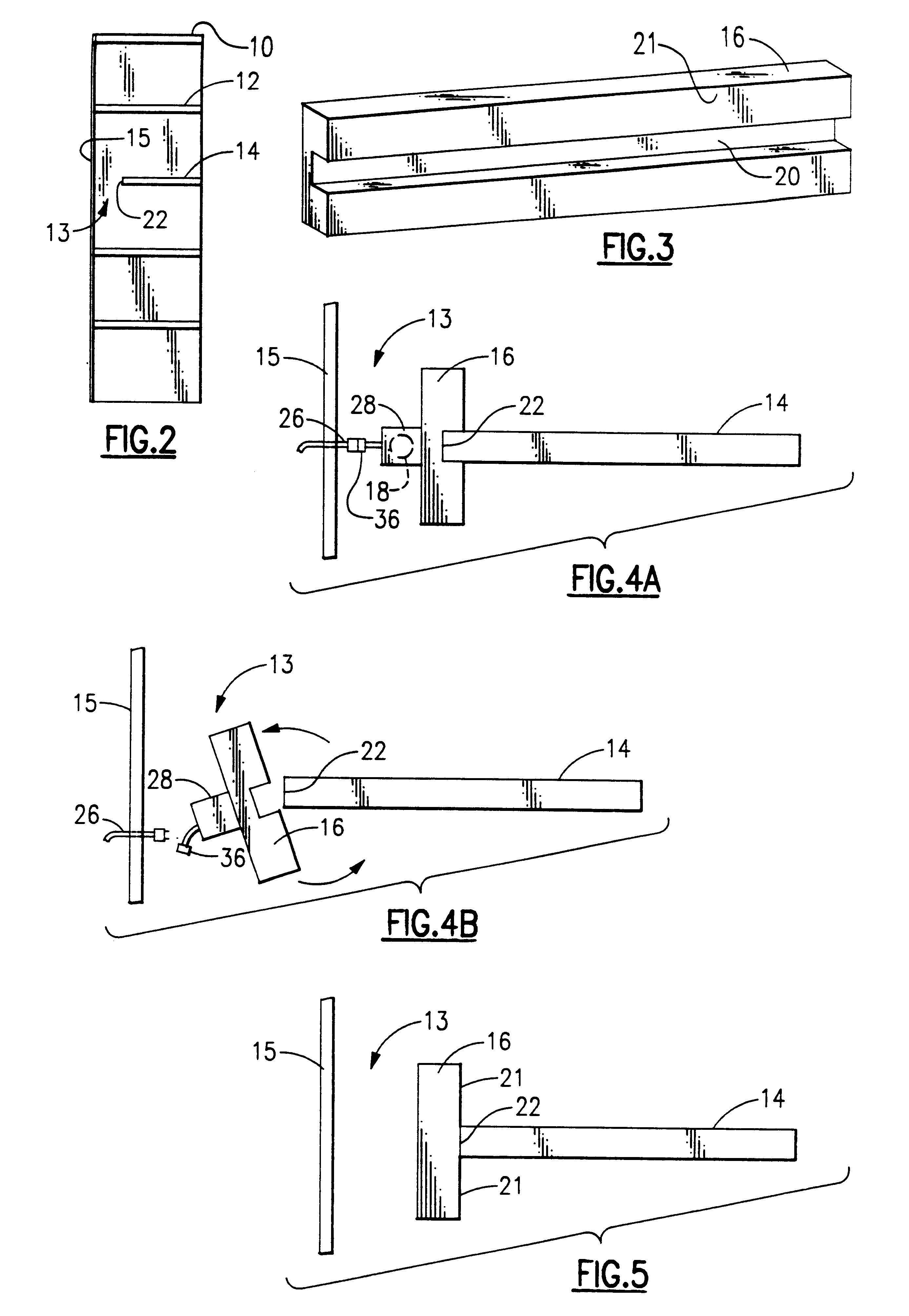 Light fixture for shelving