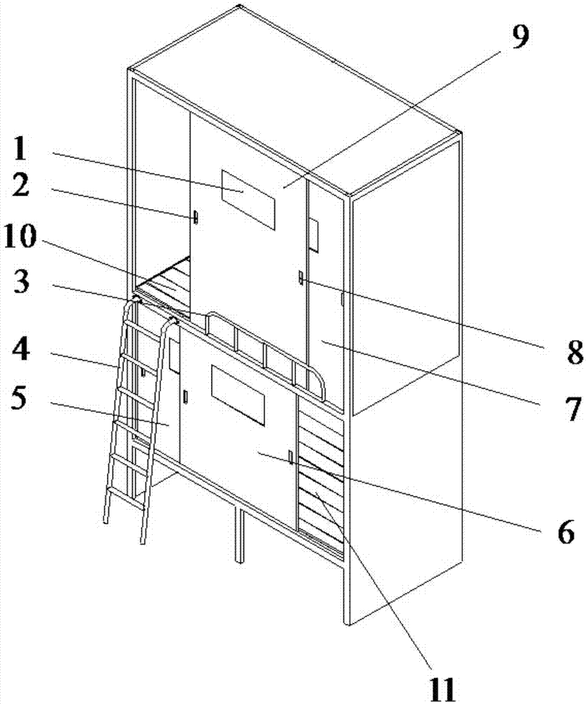 Dual-layer student soundproof bed