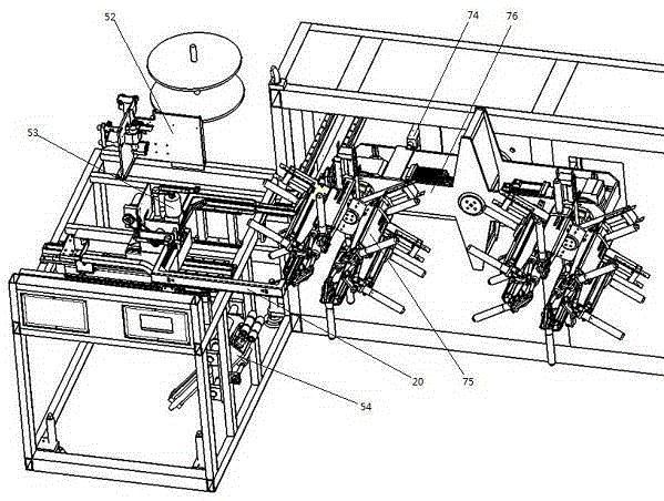 Automatic pipe winding and packing assembly line