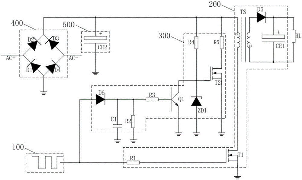 Flyback switching power supply