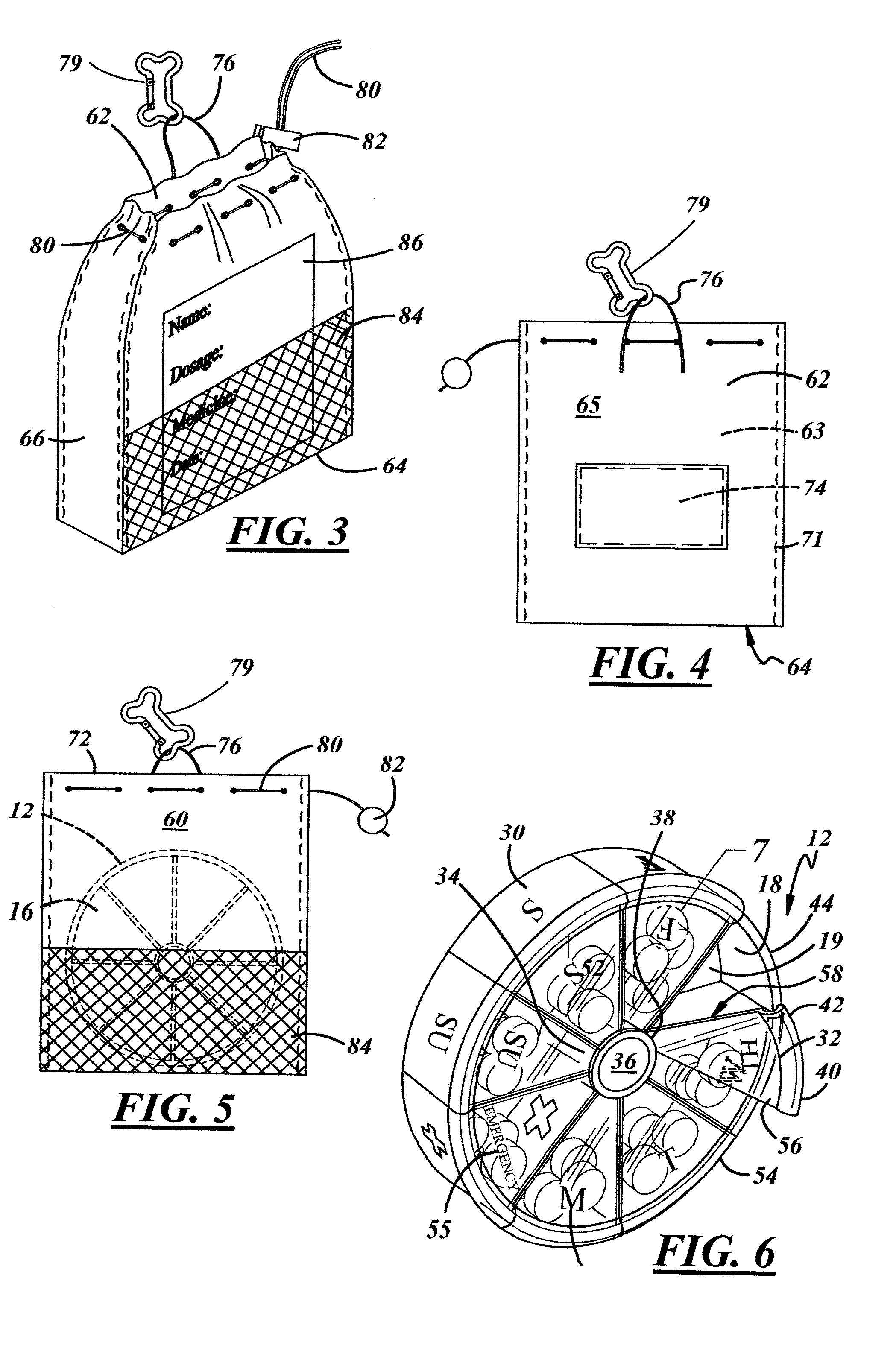 Attachable, portable pet medication carrier having a waterproof medication storage container