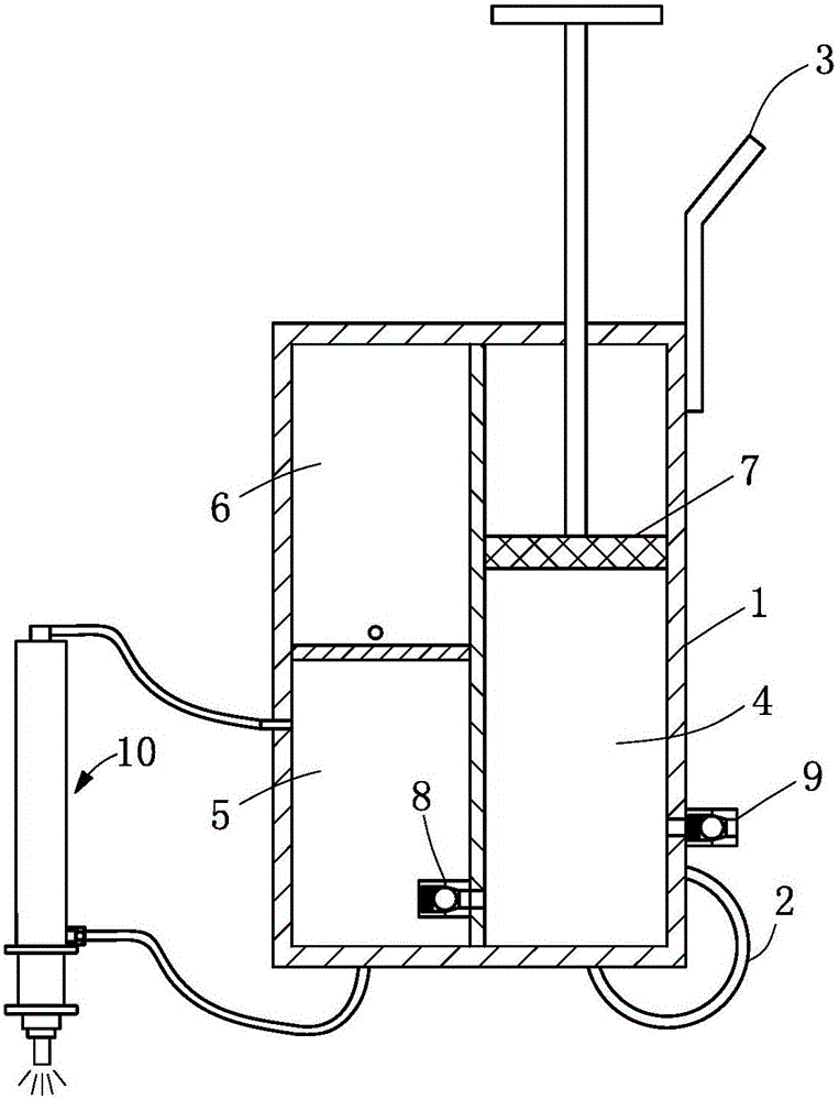 A high pressure washer