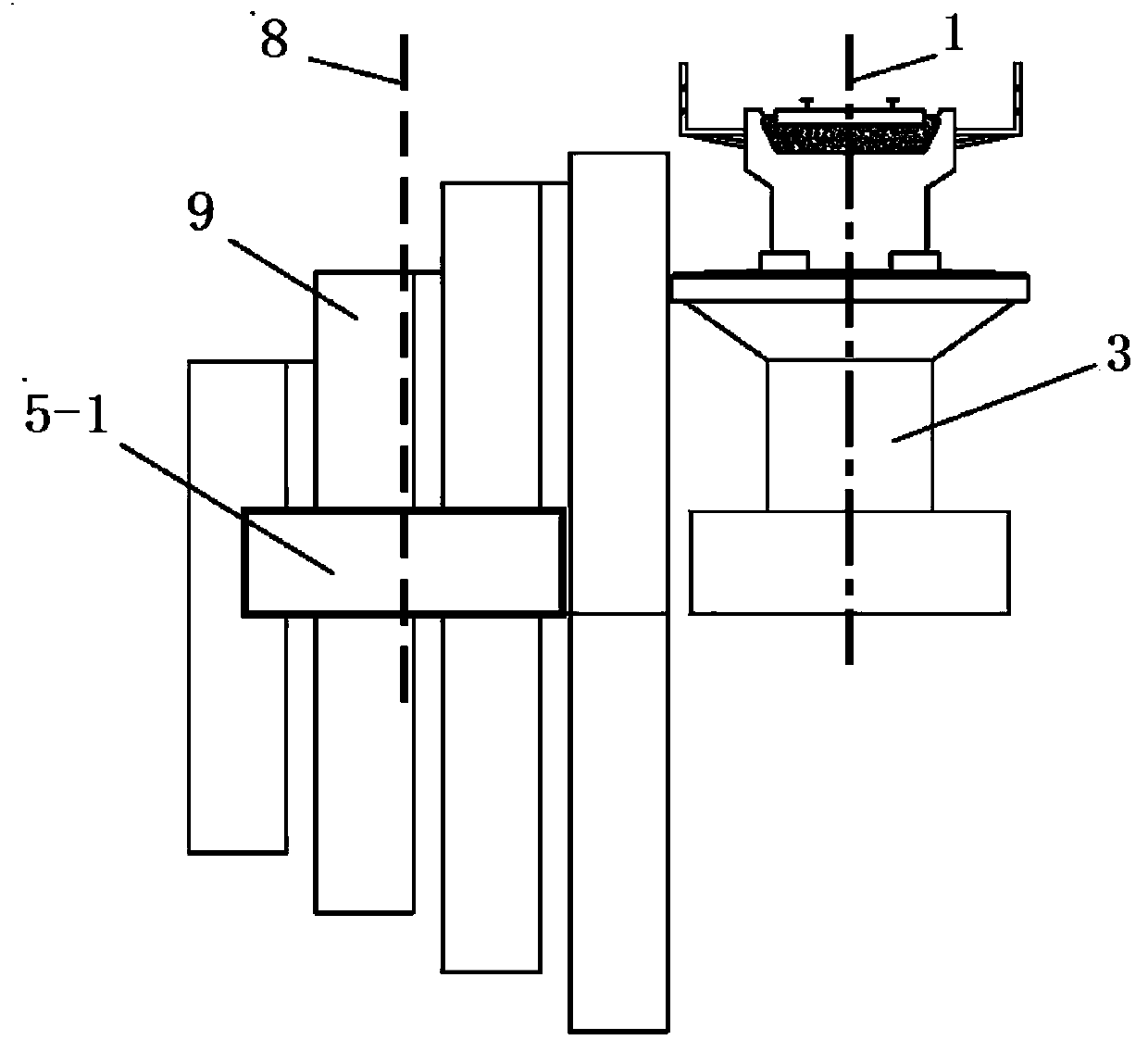 Roadbed pile pipe curtain supporting structure after addition of two-line-platform to railway