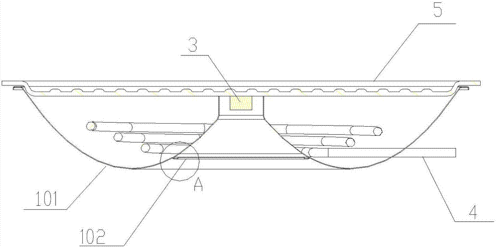 Electric barbecuing device