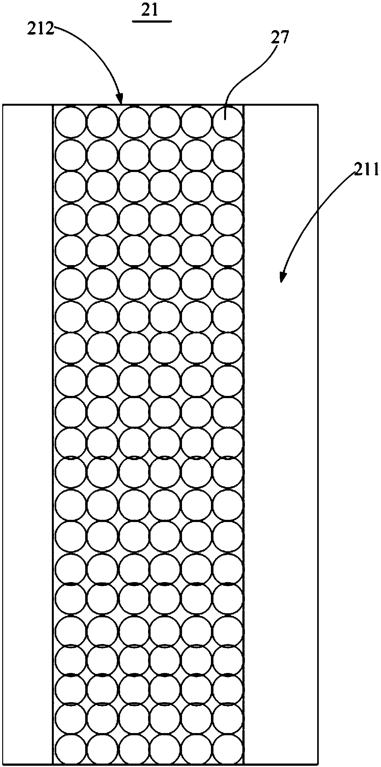 Cool storage type temperature control test box and control method