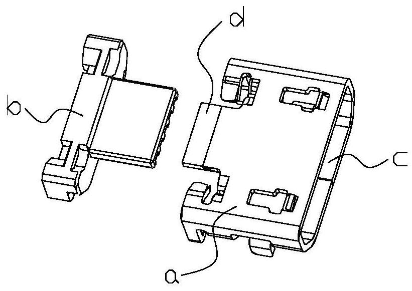 USB data transmission connector assembling and packaging equipment and assembling and packaging process