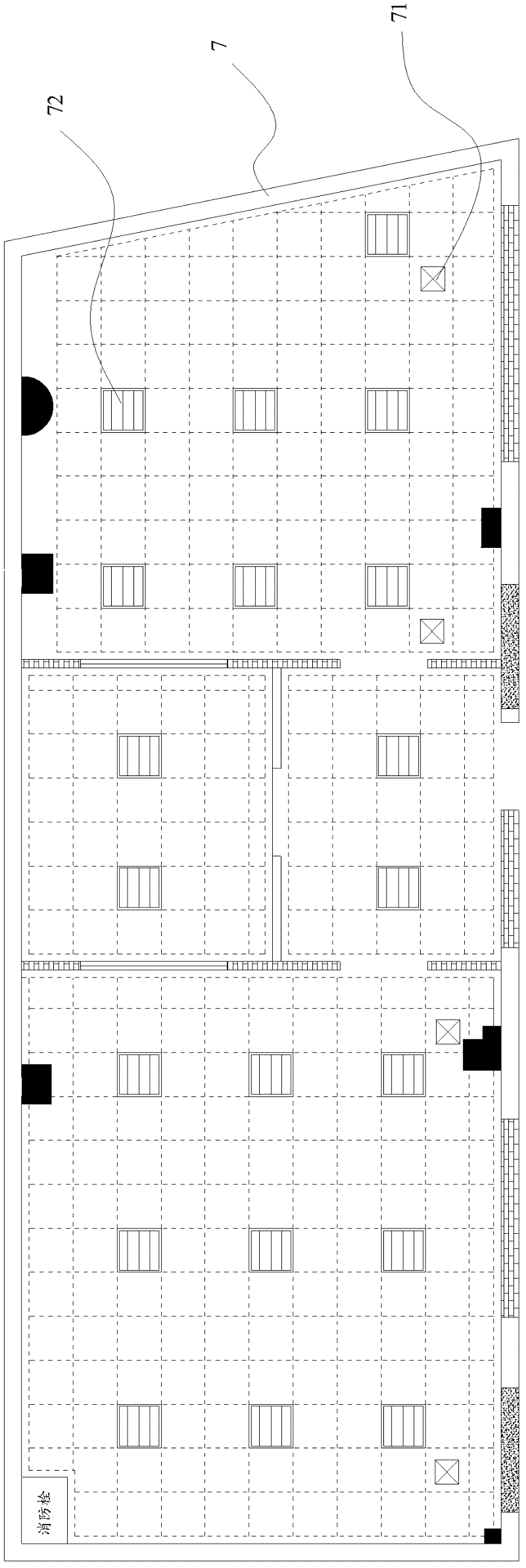 Insulating tool room with alarm function