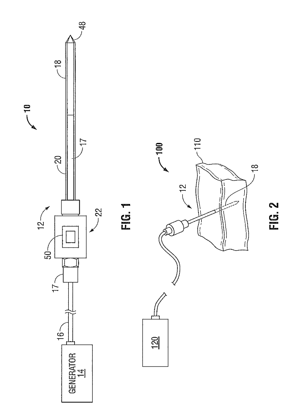 Frequency identification for microwave ablation probes