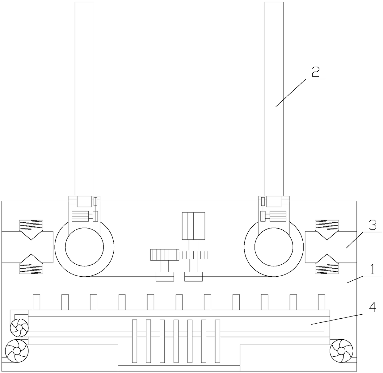 Wireless router with antenna angle regulating and radiating function